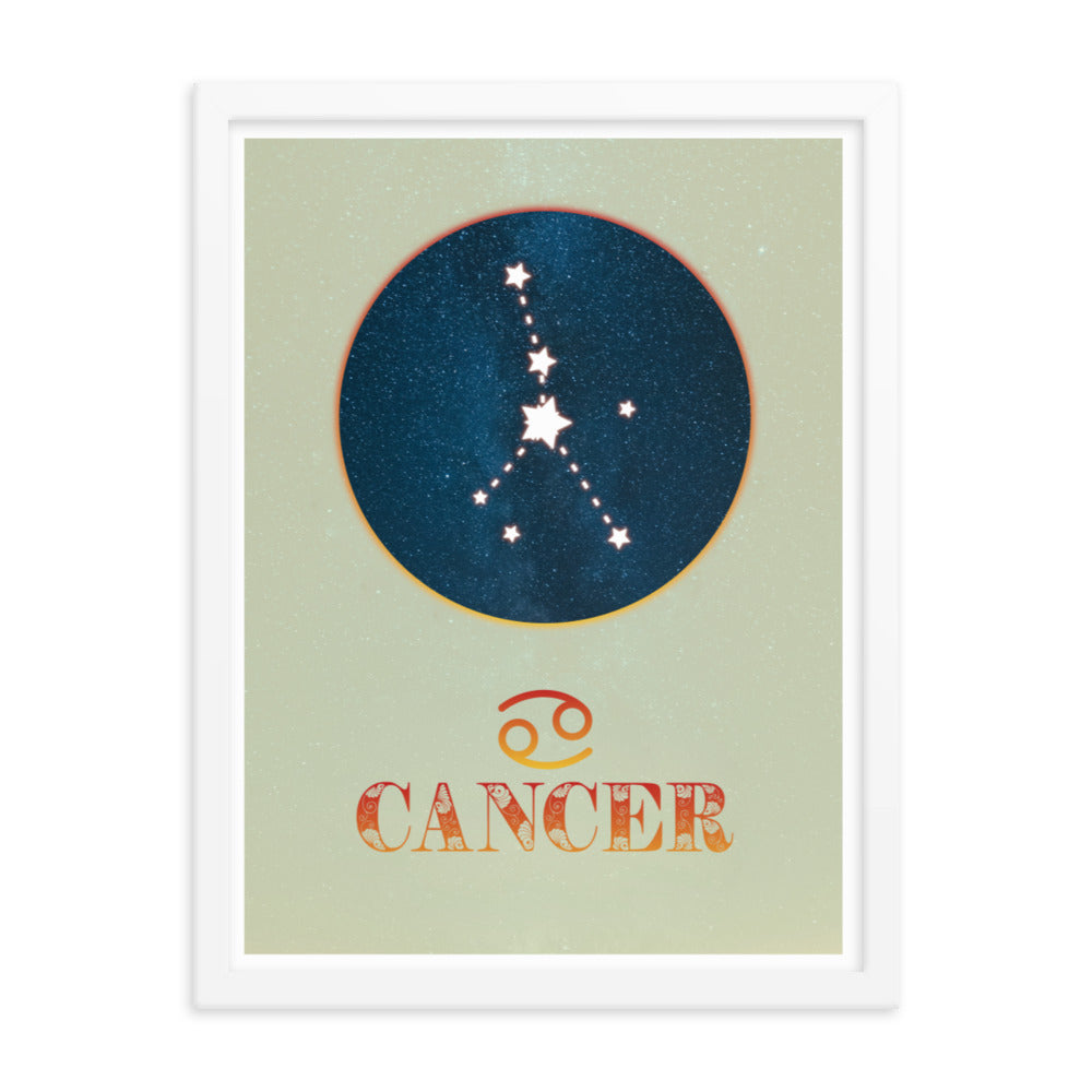 Cancer Zodiac Framed Print