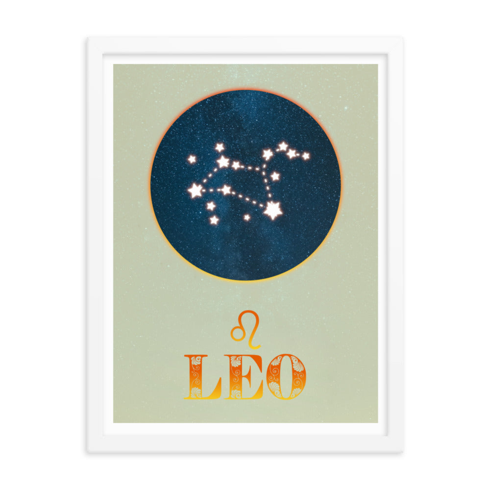 Leo Zodiac Framed Print