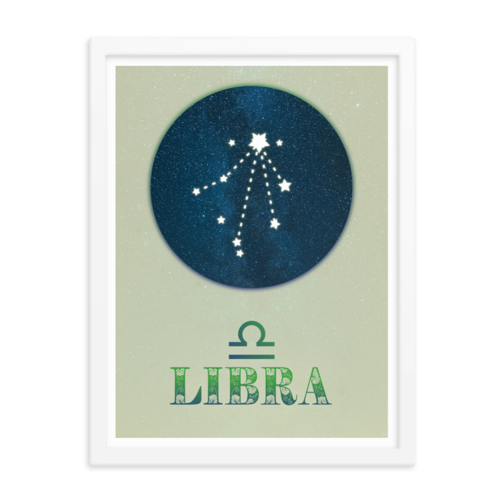 Libra Zodiac Framed Print