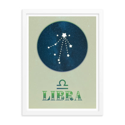 Libra Zodiac Framed Print