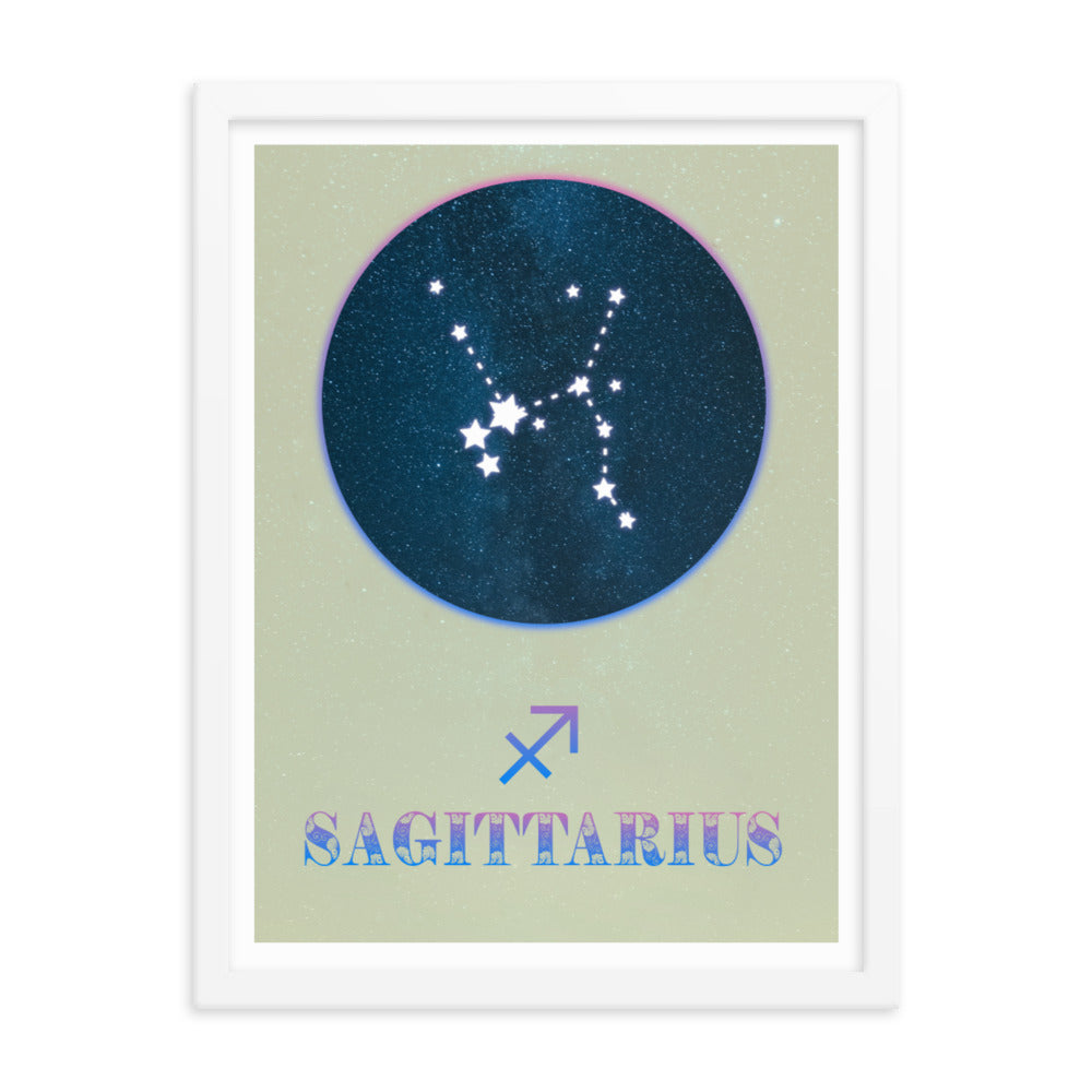 Sagittarius Zodiac Framed Print