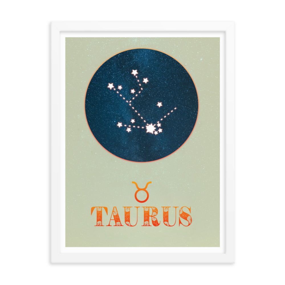 Taurus Zodiac Framed Print