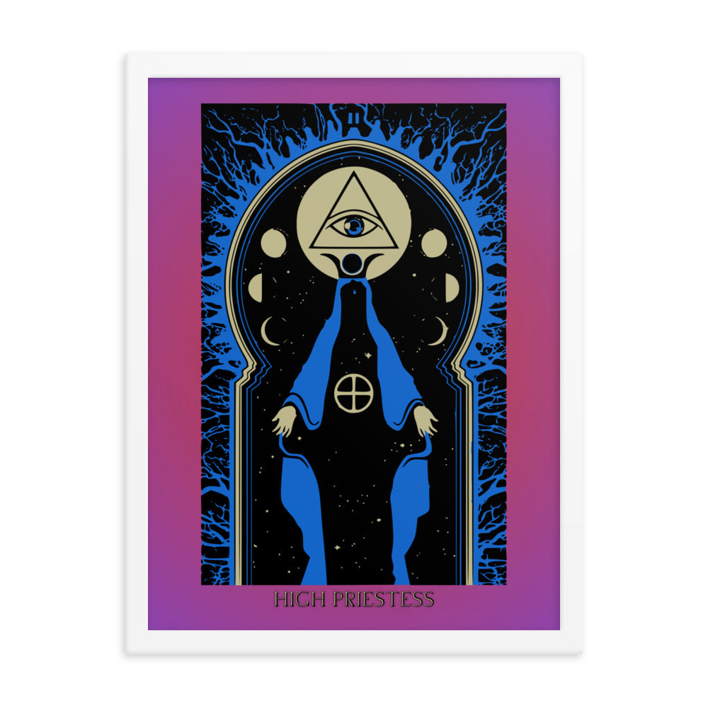 High Priestess Tarot Card Framed Print