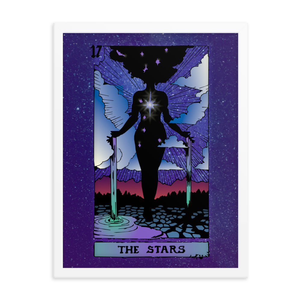 The Stars - Tarot Card Framed Print