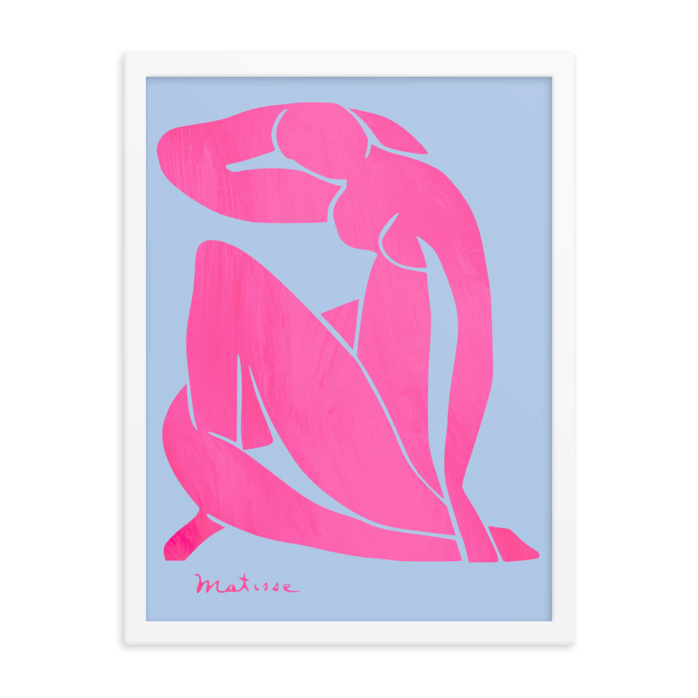 Matisse - Blue Nudes Pink Colorway Framed Print