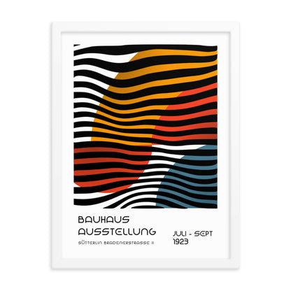 Bauhaus Between Lines -Sütterlin Badenerstrasse Framed Print