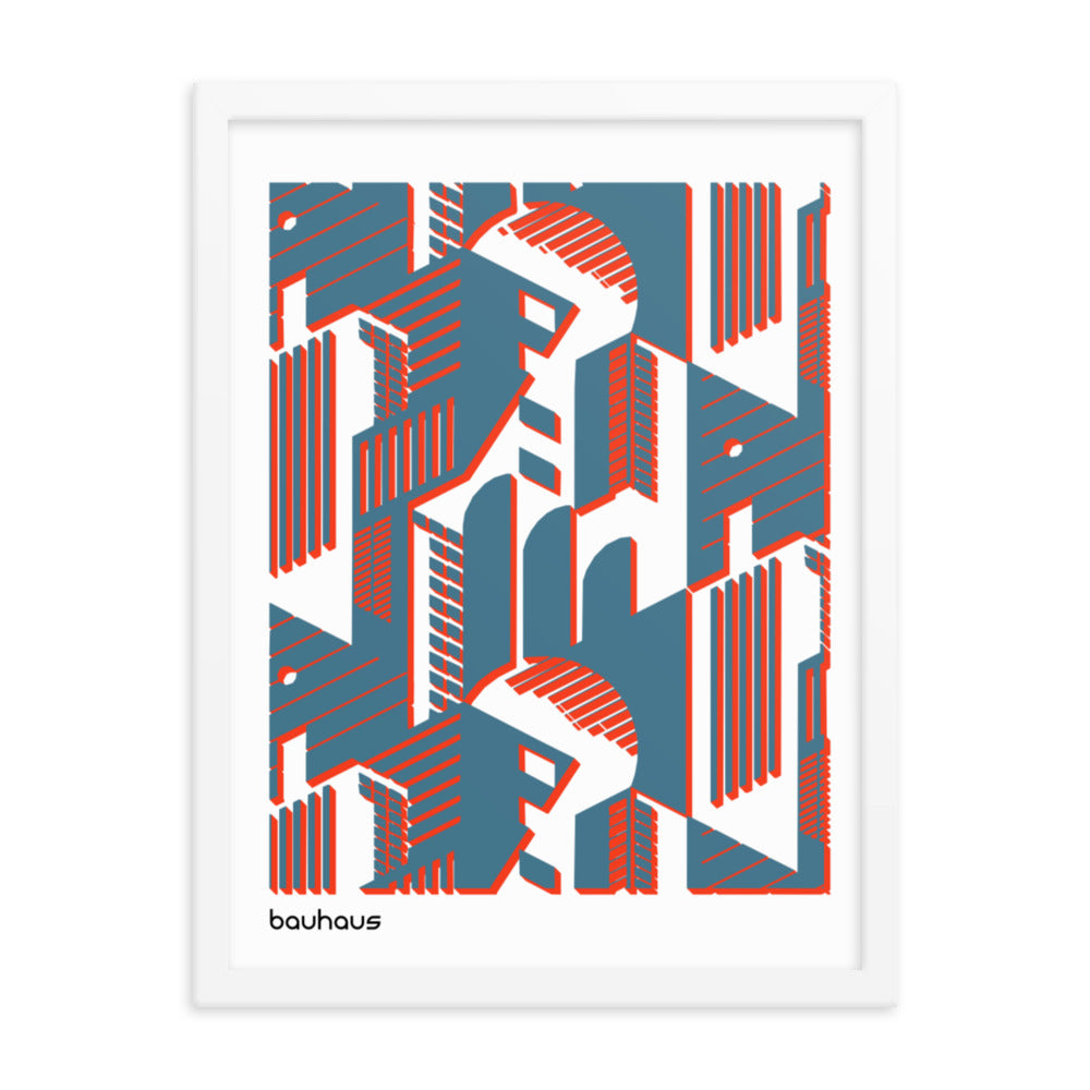 Bauhaus Rooms Framed Print