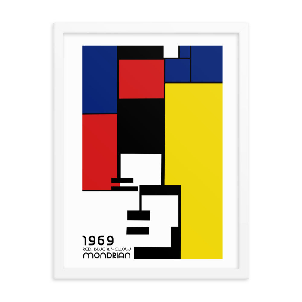 Mondrian 1969 Bauhaus Framed Print