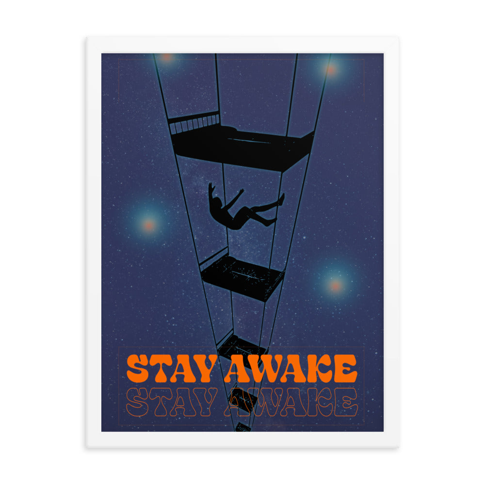 Stay Awake Framed Print