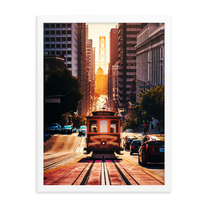 San Fran Cable Car Framed Print