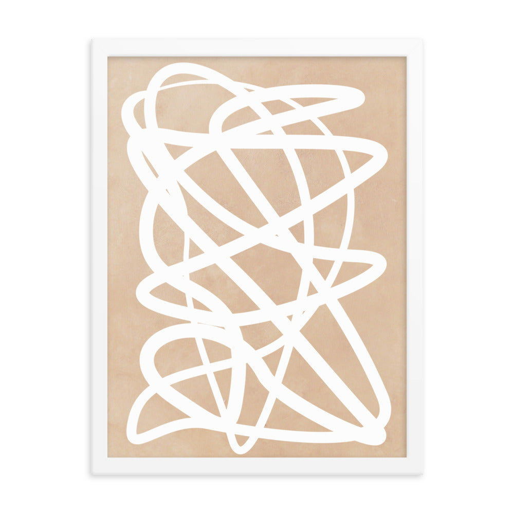 Nude Doodle Framed Print