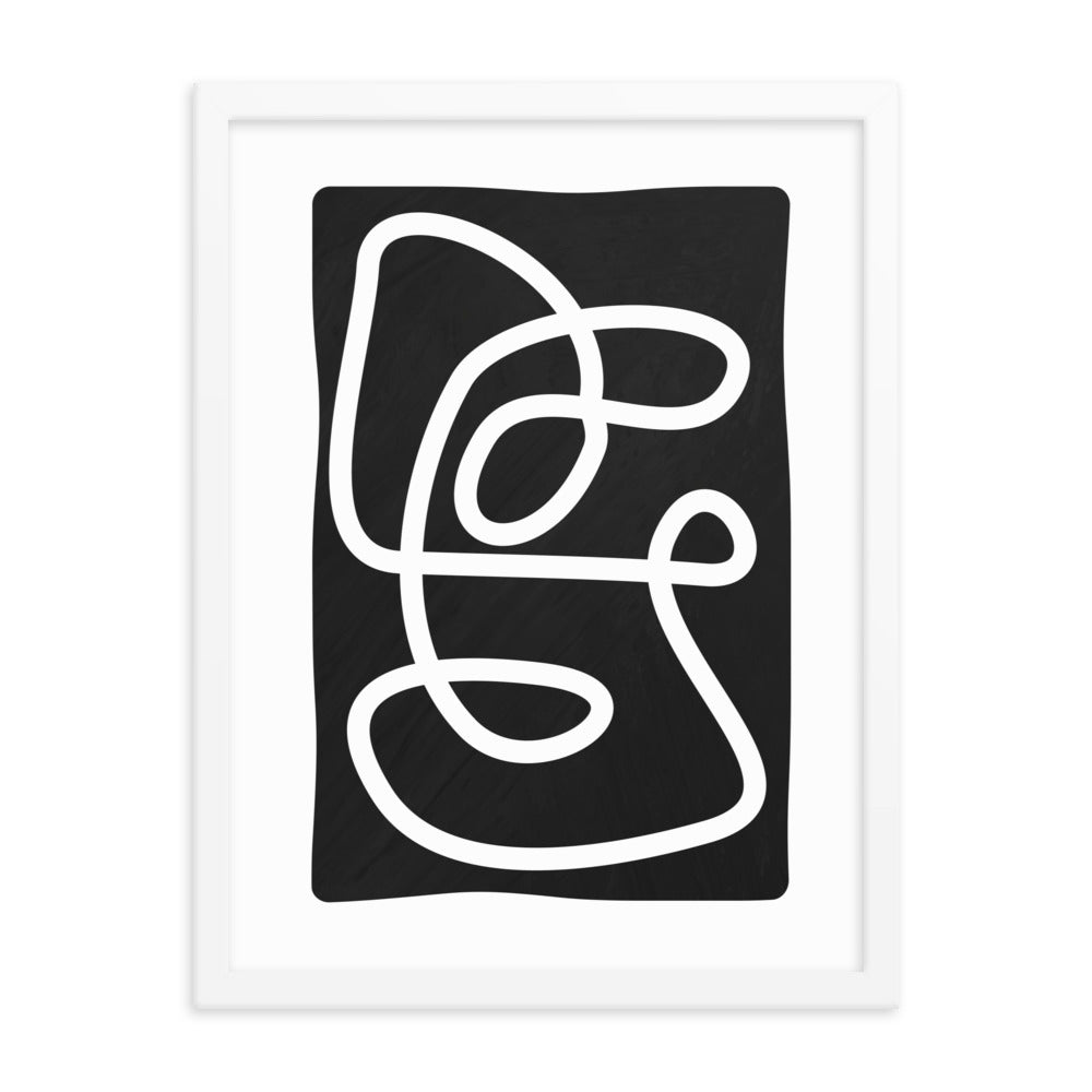 Abstract Line Art Framed Print