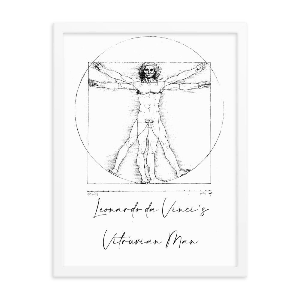 Leonardo da Vinci's Vitruvian Man Framed Print