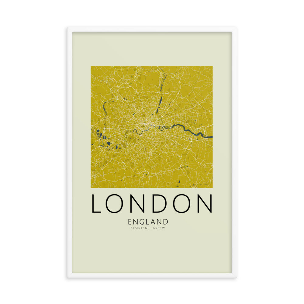 London Map Framed Print