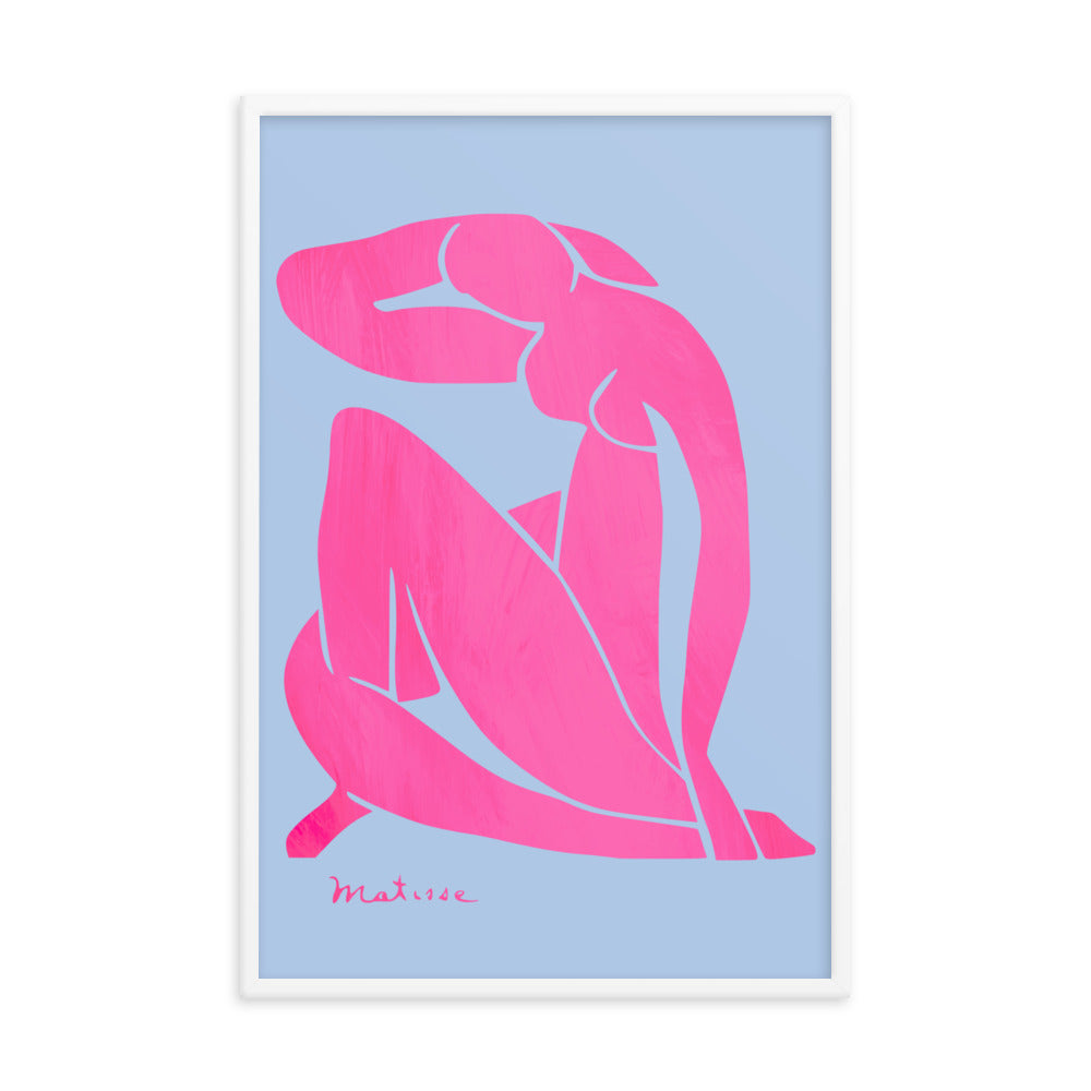 Matisse - Blue Nudes Pink Colorway Framed Print