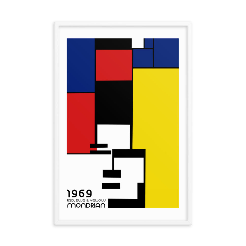 Mondrian 1969 Bauhaus Framed Print