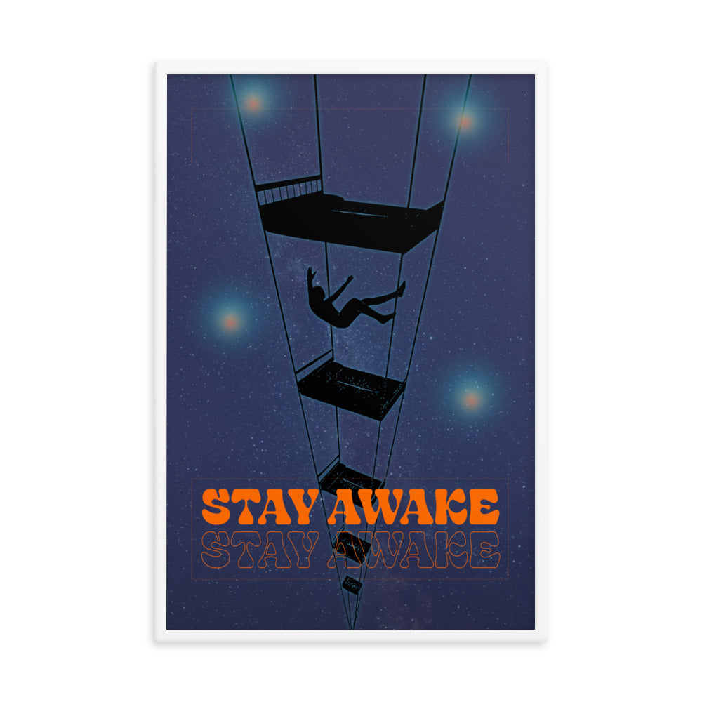 Stay Awake Framed Print