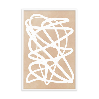 Nude Doodle Framed Print