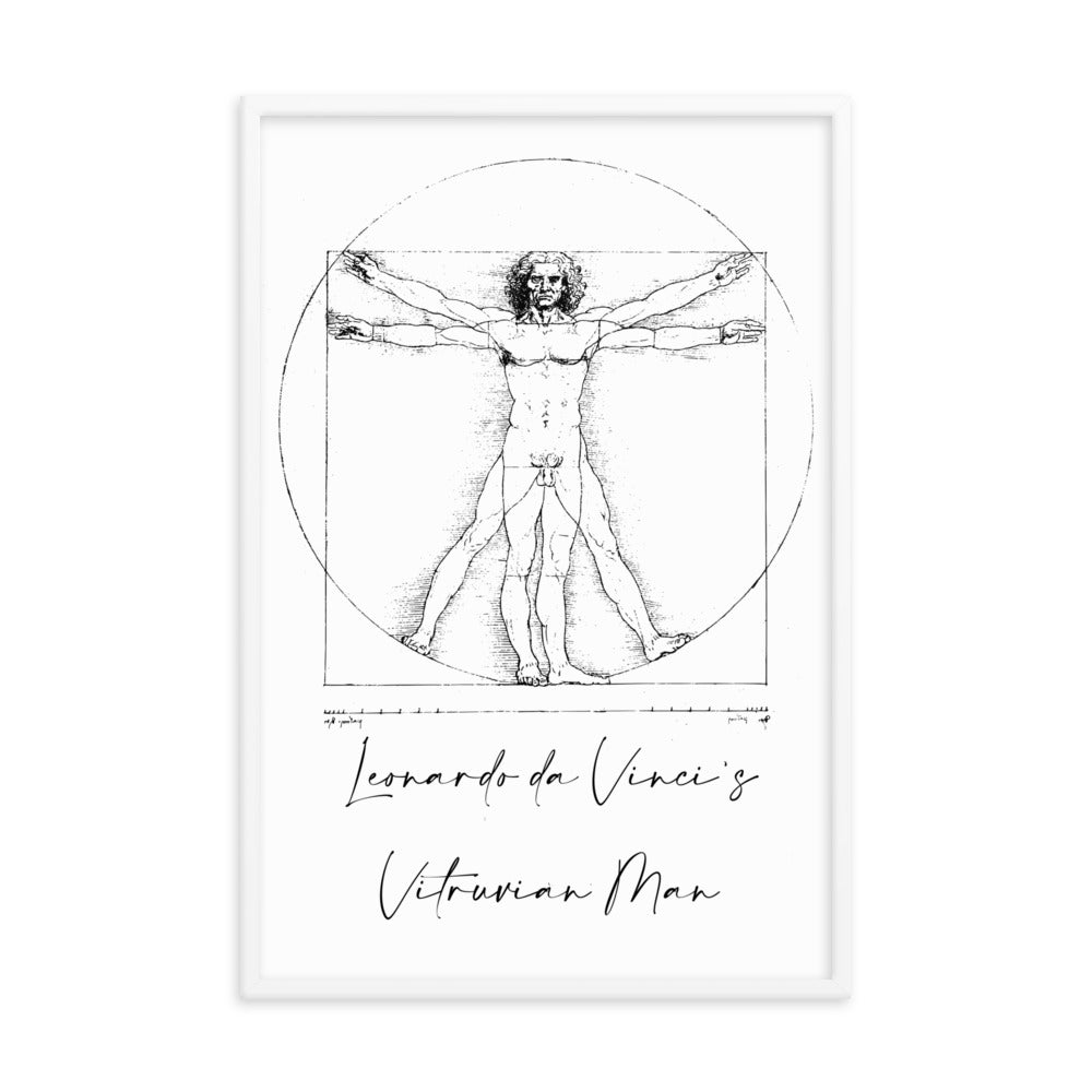 Leonardo da Vinci's Vitruvian Man Framed Print