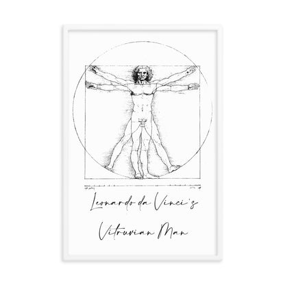 Leonardo da Vinci's Vitruvian Man Framed Print