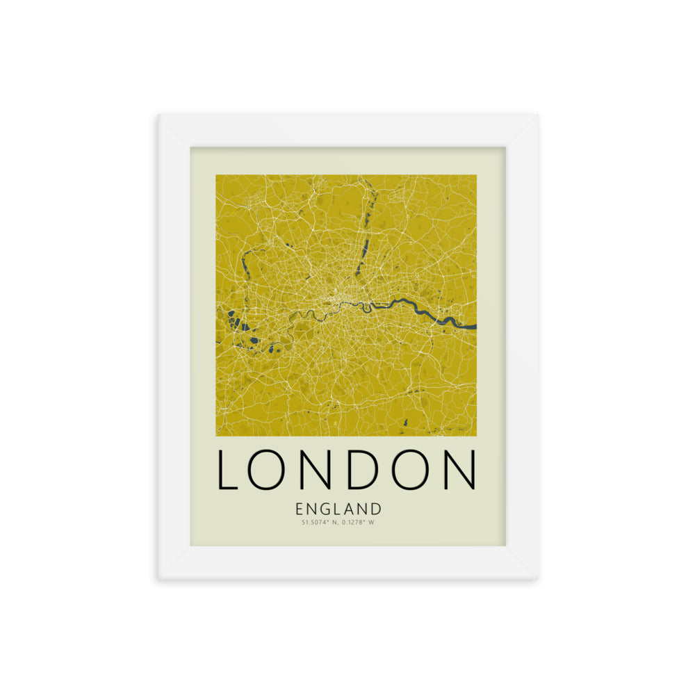 London Map Framed Print