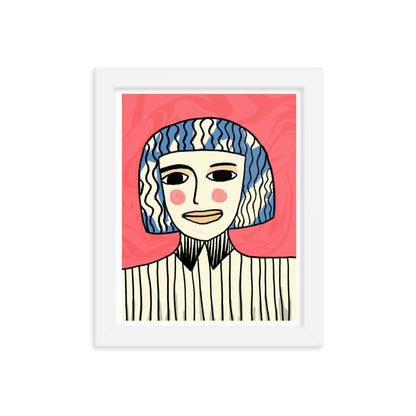 Face Obscurity Framed Print