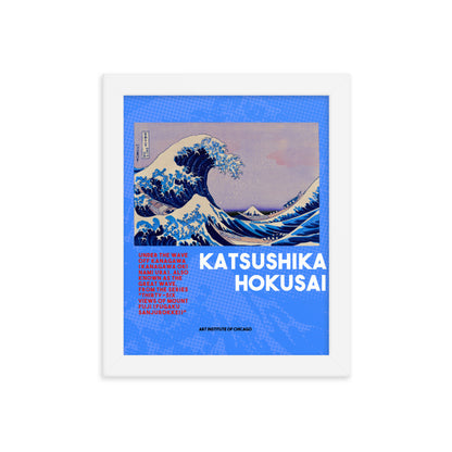 The Great Wave Off Kanagawa - Hokusai Framed poster