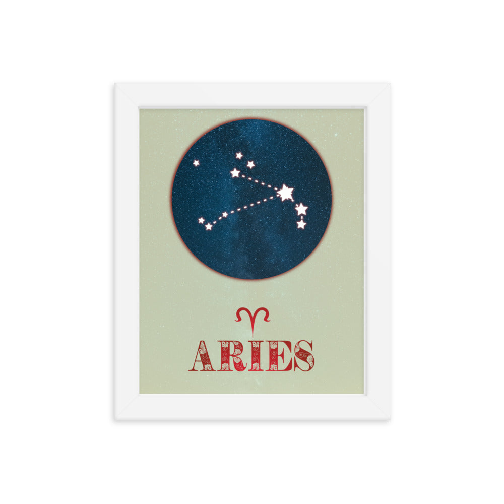 Aries Zodiac Framed Print