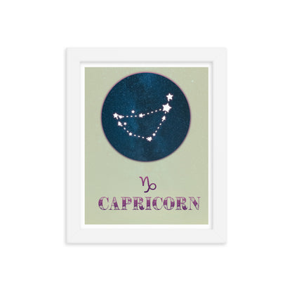 Capricorn Zodiac Framed Print