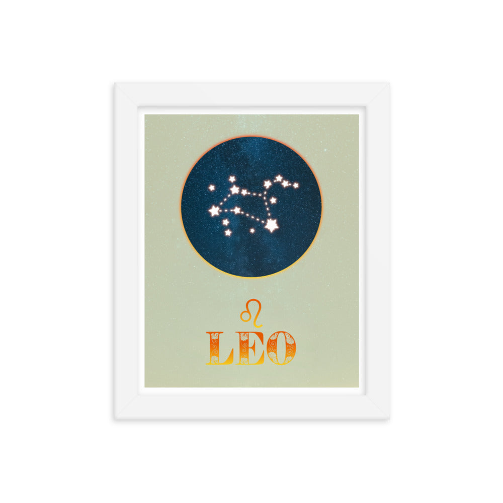 Leo Zodiac Framed Print