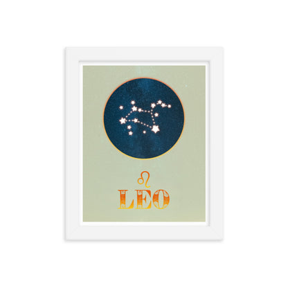 Leo Zodiac Framed Print