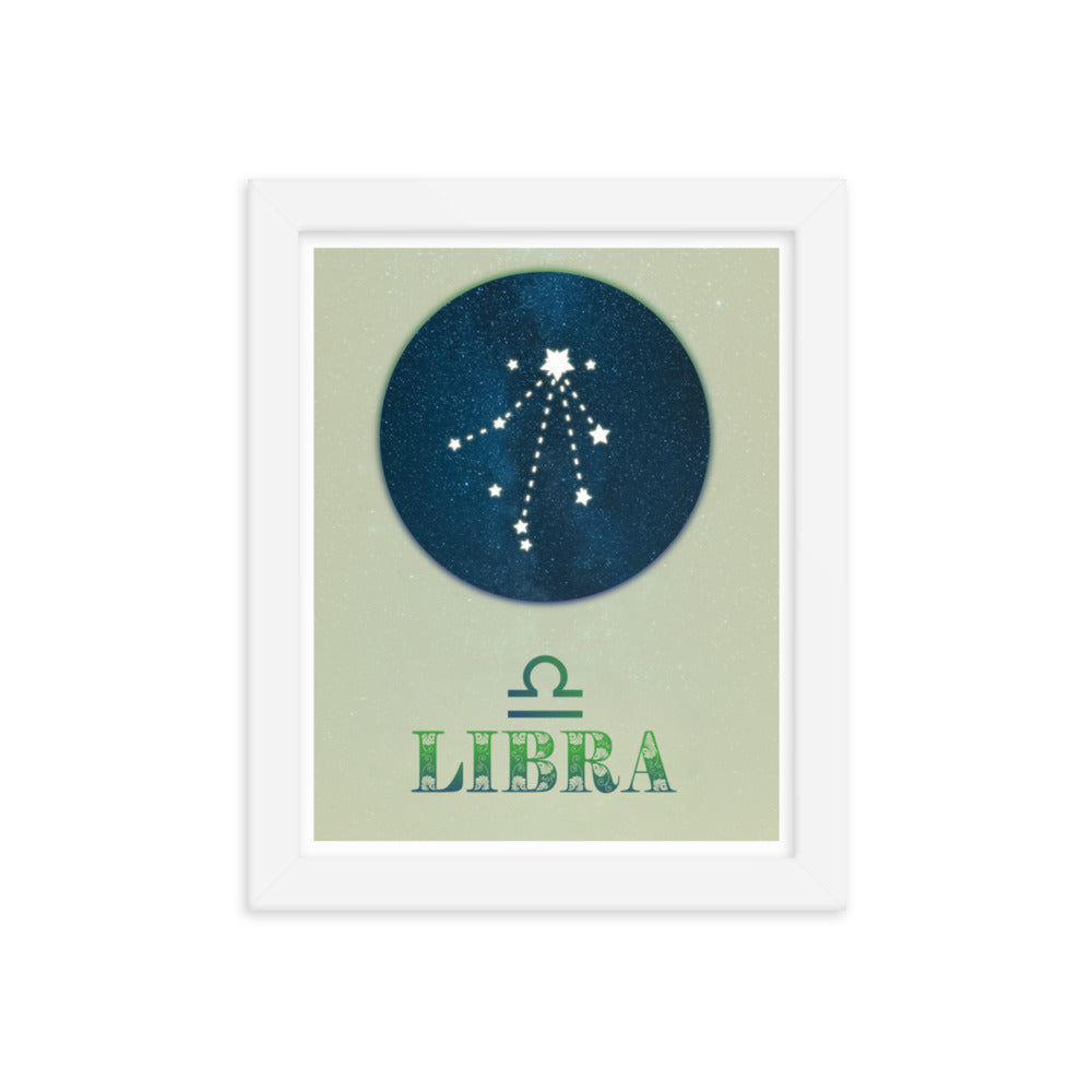 Libra Zodiac Framed Print