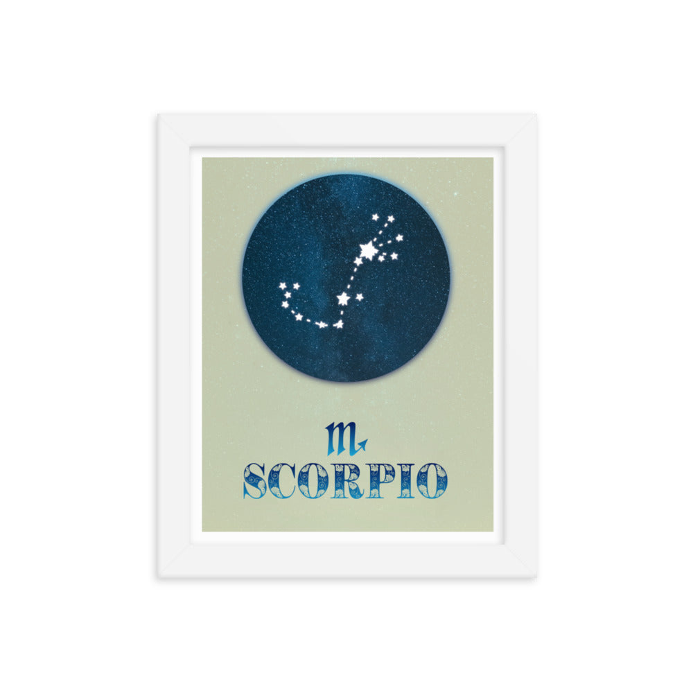 Scorpio Zodiac Framed Print