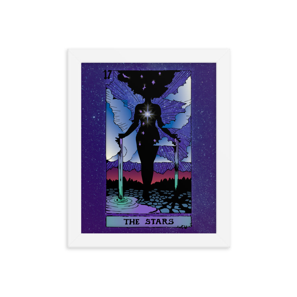 The Stars - Tarot Card Framed Print