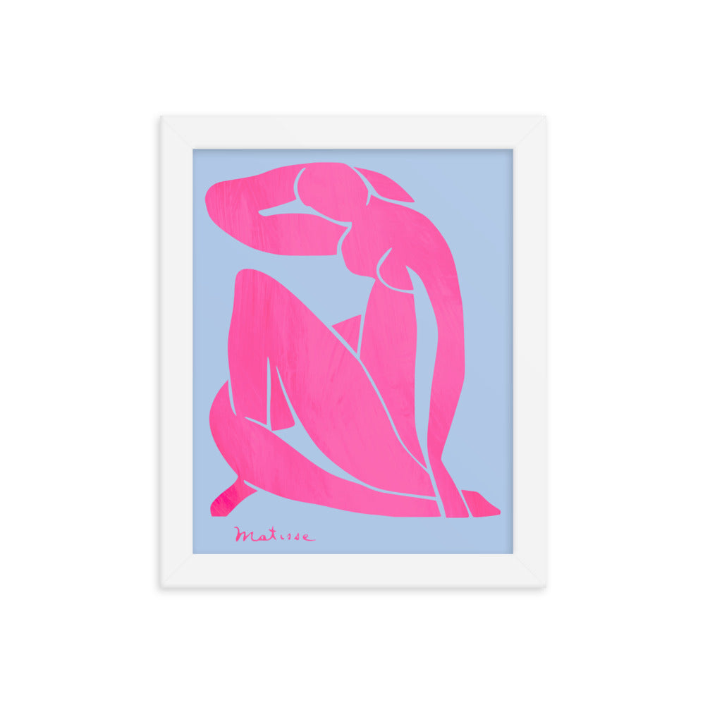 Matisse - Blue Nudes Pink Colorway Framed Print