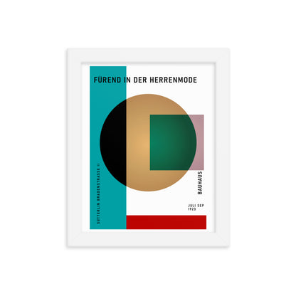 Bauhaus Spherical - Sütterlin Badenerstrasse Framed Print