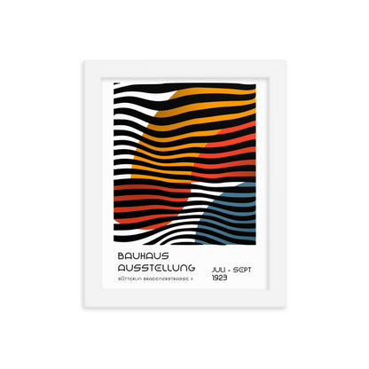 Bauhaus Between Lines -Sütterlin Badenerstrasse Framed Print
