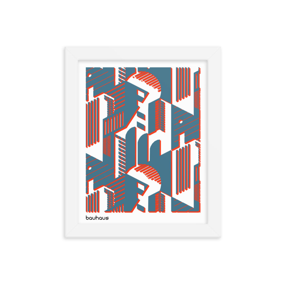 Bauhaus Rooms Framed Print