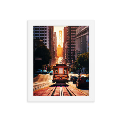 San Fran Cable Car Framed Print