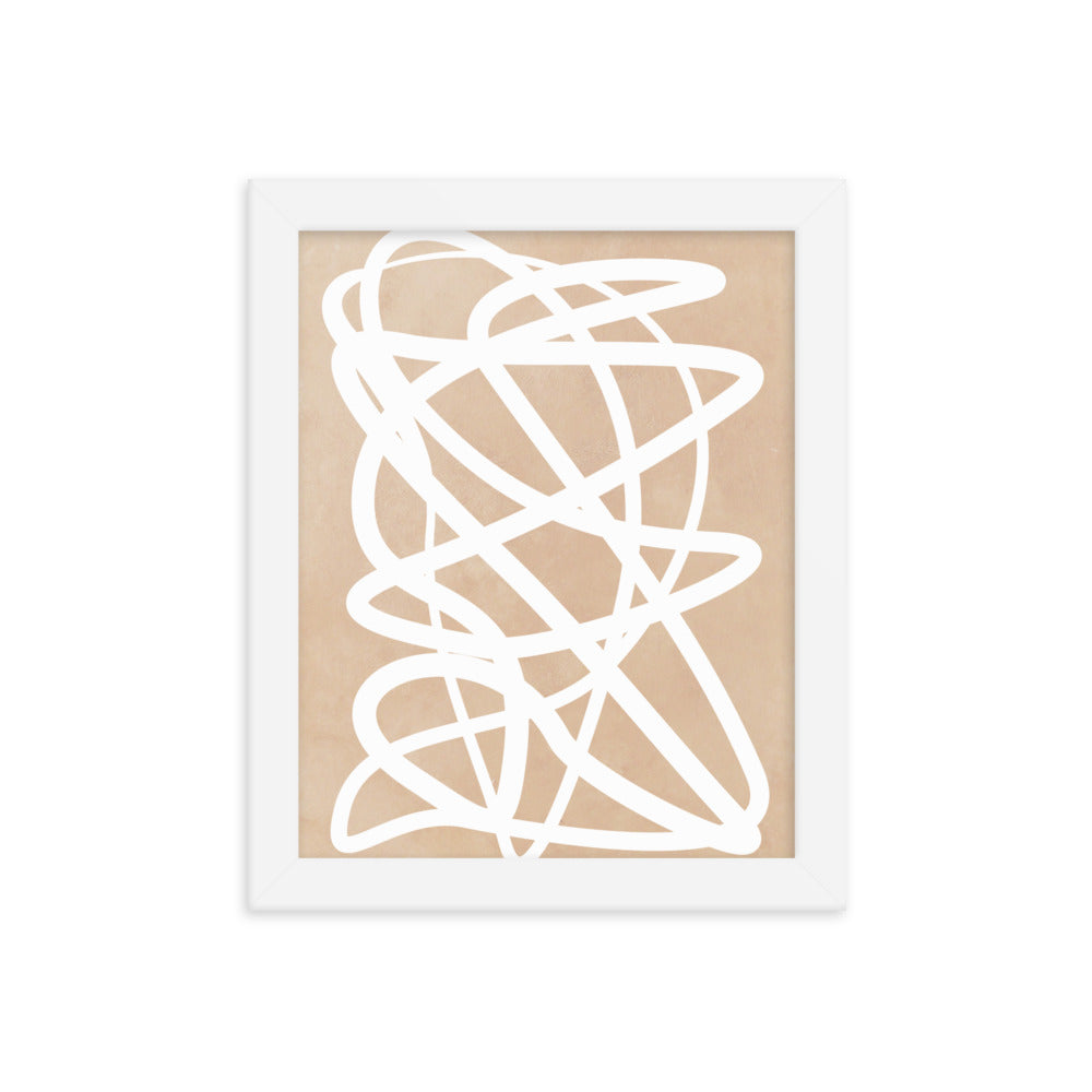 Nude Doodle Framed Print