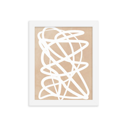 Nude Doodle Framed Print