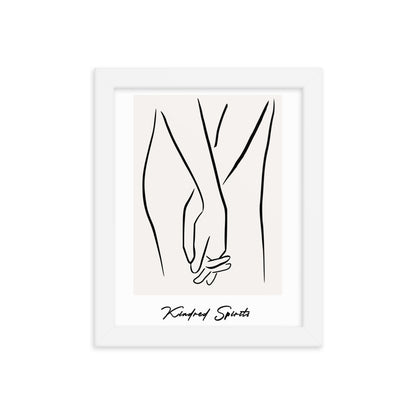 Kindred Spirits Line Art Framed Print
