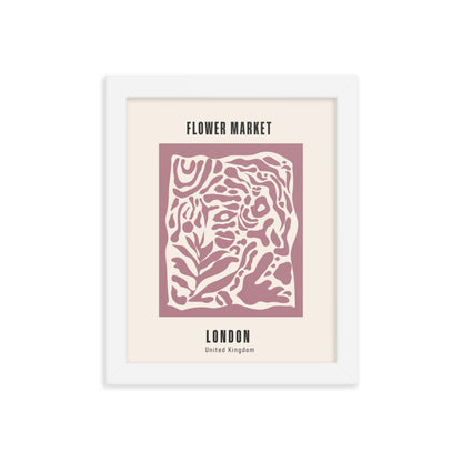 London Flower Market Framed Print