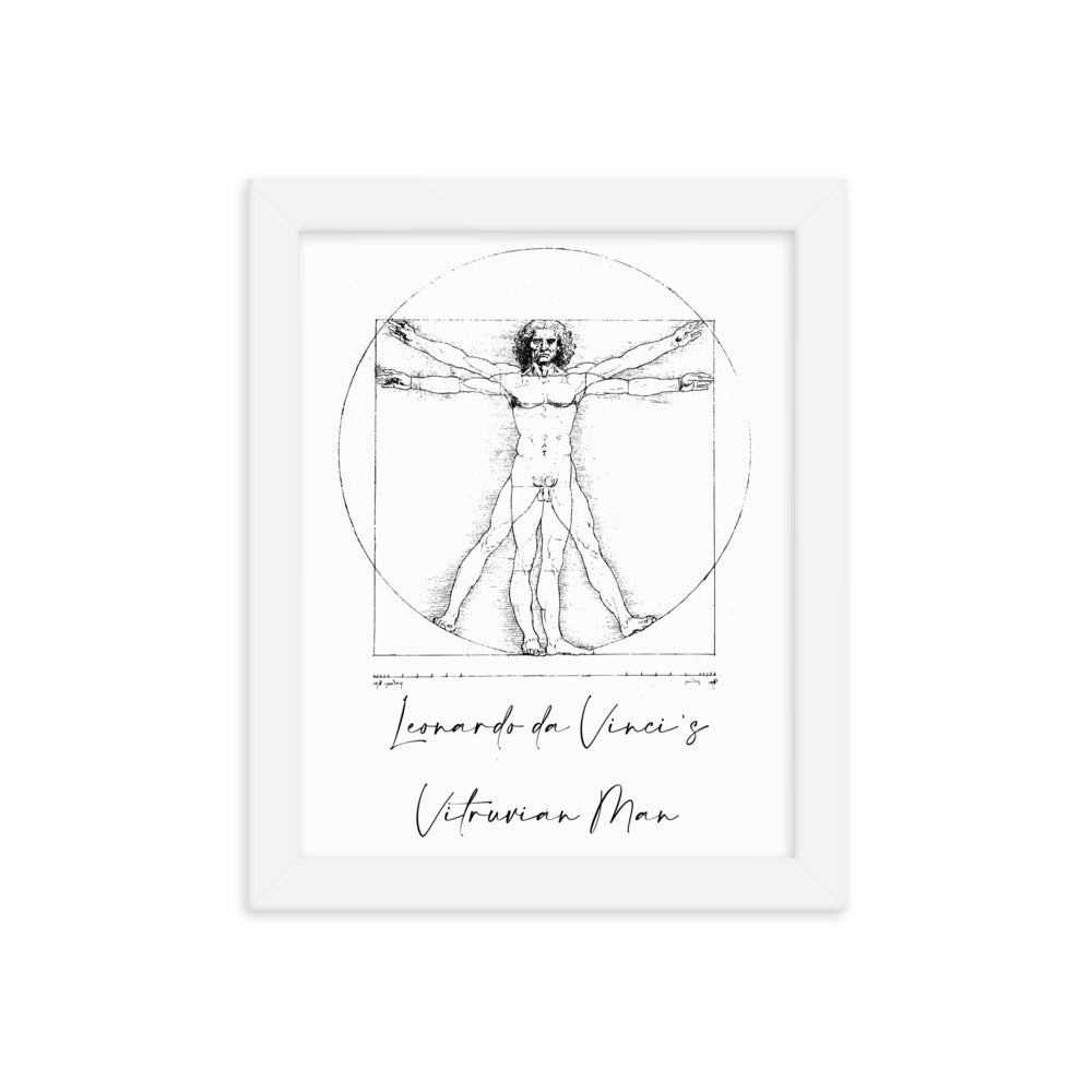 Leonardo da Vinci's Vitruvian Man Framed Print