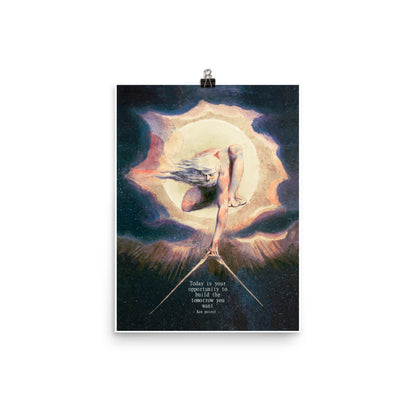 Ancient of Days Setting a Compass to the Earth (1794) Poster Print