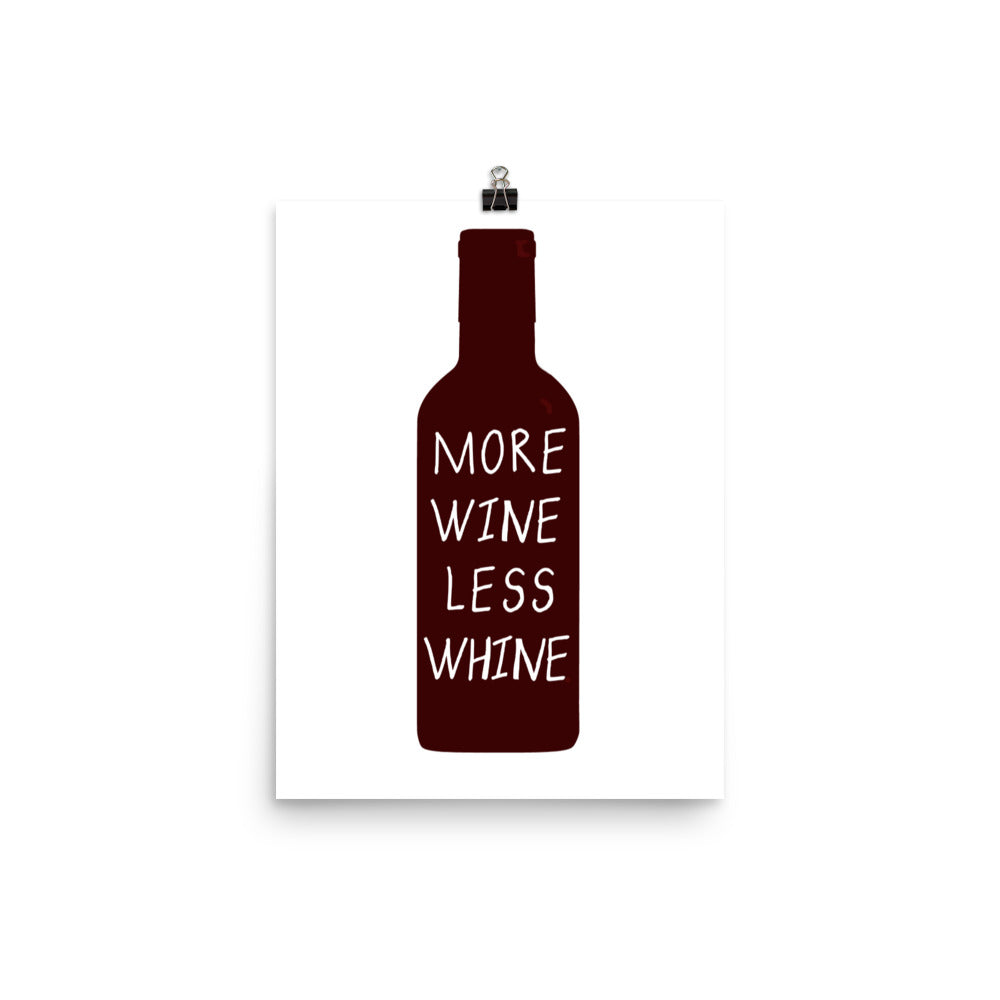 More Wine Poster Print