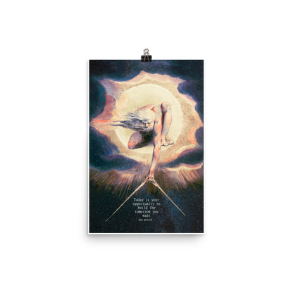 Ancient of Days Setting a Compass to the Earth (1794) Poster Print