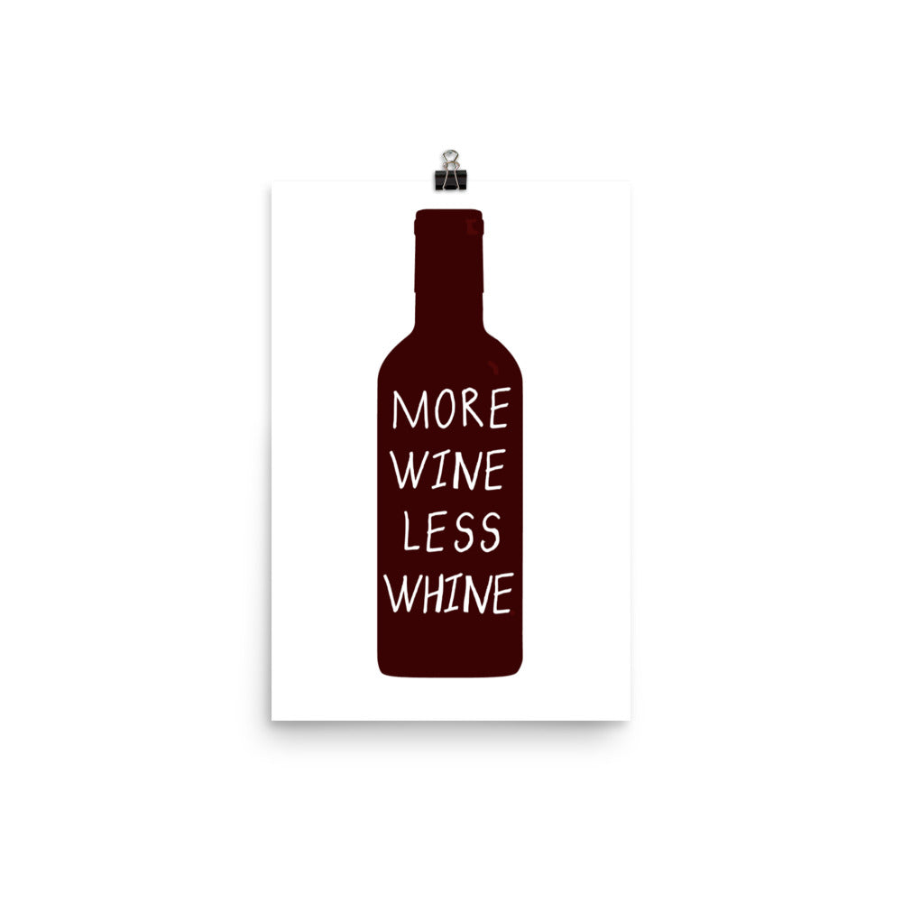 More Wine Poster Print