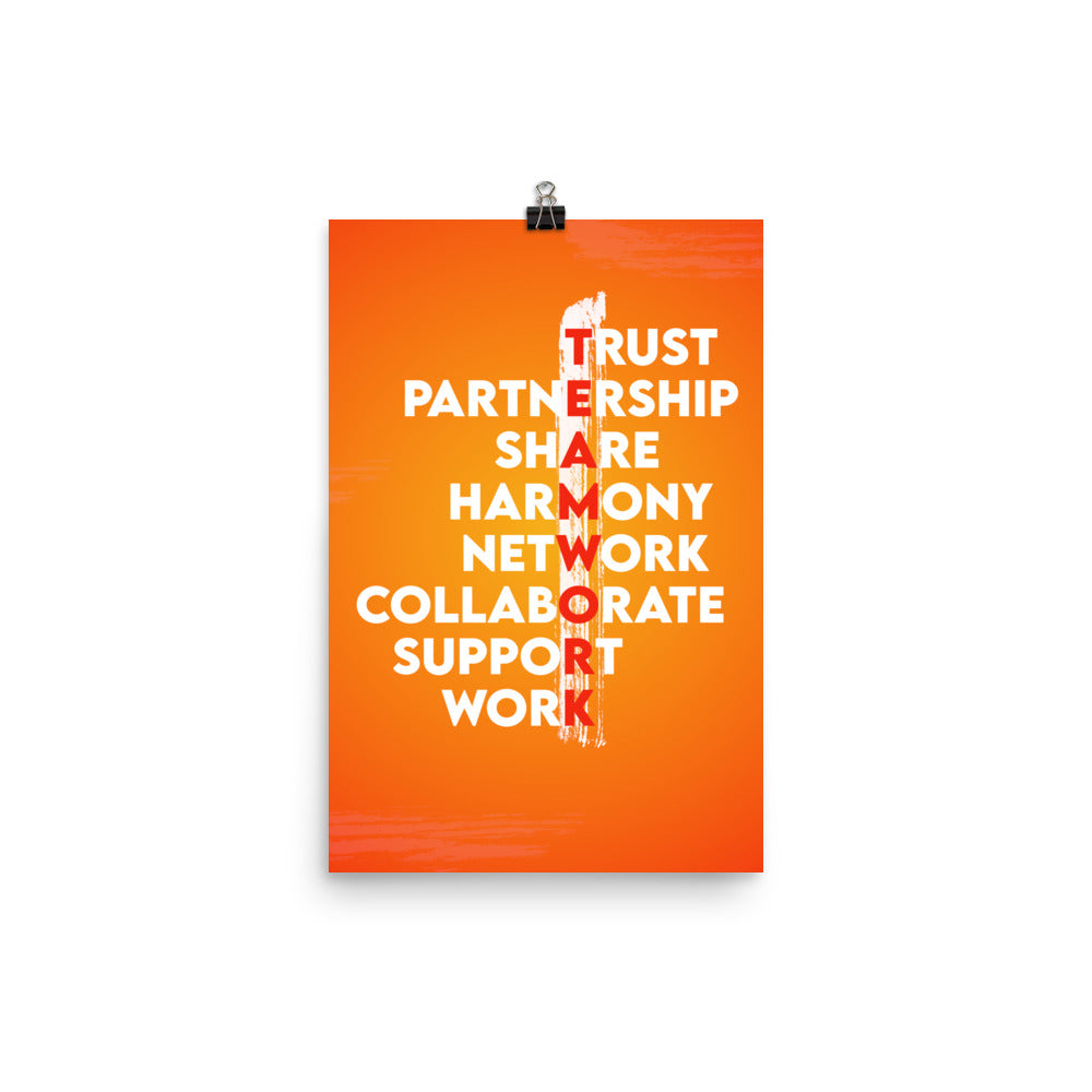 TEAMWORK Poster Print