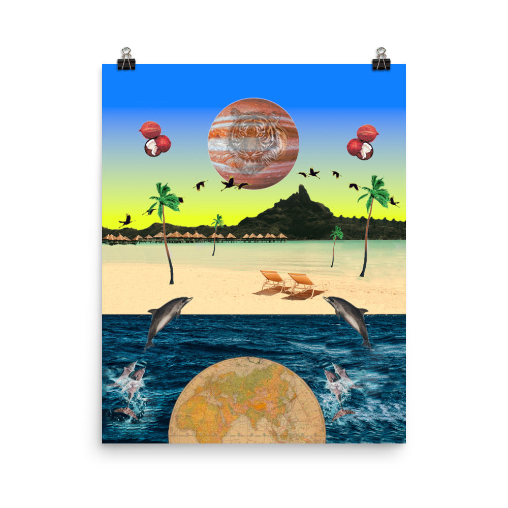 Trip Beach Poster Print